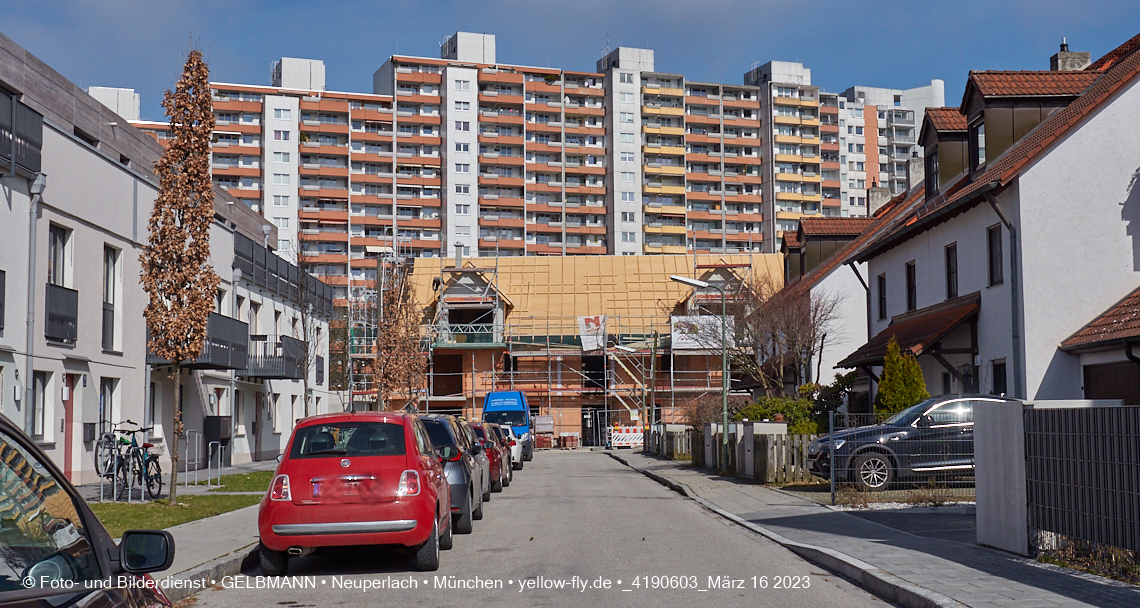 16.03.2023 - Baustelle Ottweiler Straße in Neuperlach